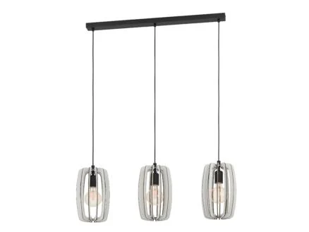 Eglo Bajazzara hanglamp E27 max. 3x40 W zwart
