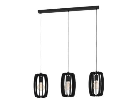 Eglo Bajazzara suspension E27 max. 3x40 W noir/gris