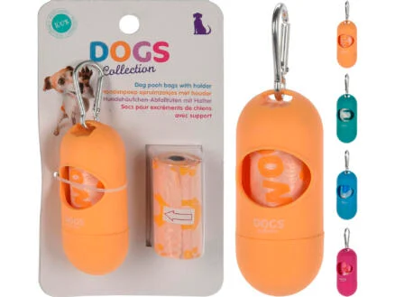 Sac Ã  dÃ©jection canine 22x30 cm 2x15 piÃ¨ces + distributeur sacs Ã  dÃ©jection canine disponible en 4 couleurs