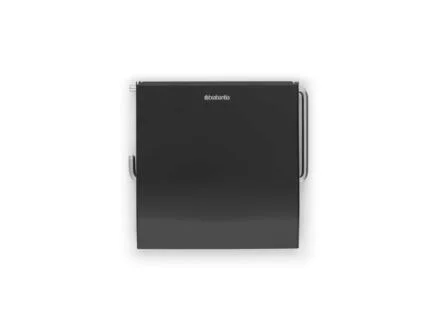 Brabantia porte-rouleau de papier avec clapet ReNew noir mat