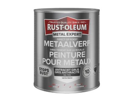 Rust-oleum Metal Expert peinture pour mÃ©taux satin 750ml gris anthracite