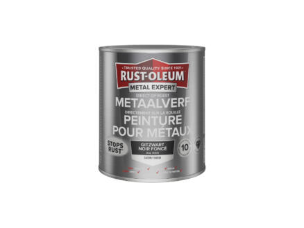 Rust-oleum Metal Expert peinture pour mÃ©taux satin 750ml noir foncÃ©