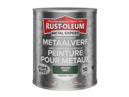 Rust-oleum Metal Expert metaalverf hamerslag 750ml groen