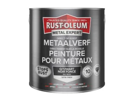  Rust-oleum Metal Expert metaalverf zijdeglans 2,5l zwart