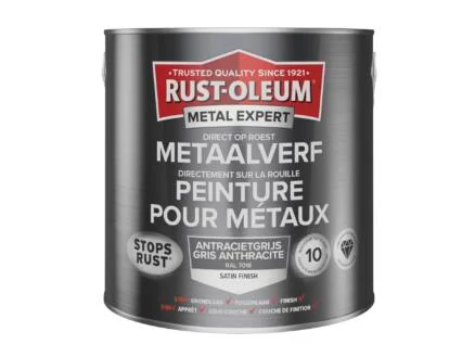  Rust-oleum Metal Expert peinture pour mÃ©taux satin 2,5l gris anthracite