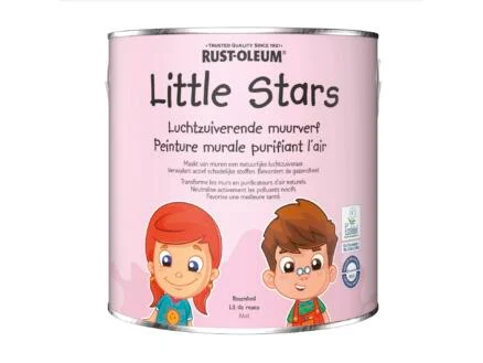  Rust-oleum Little Stars luchtzuiverende muurverf 2,5l rozenbed