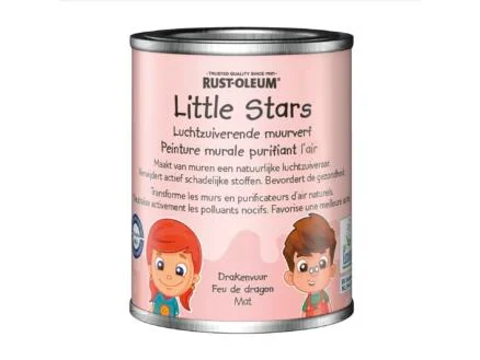 Rust-oleum Little Stars luchtzuiverende muurverf 125ml drakenvuur