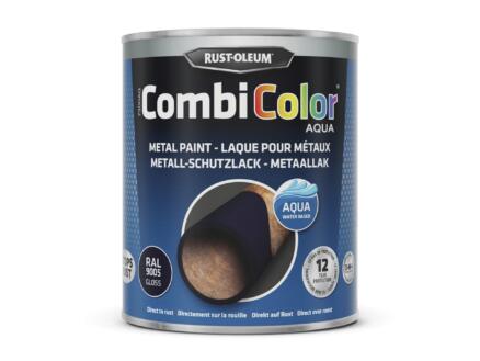  Rust-oleum CombiColor Aqua metaalverf hoogglans 0,75l zwart