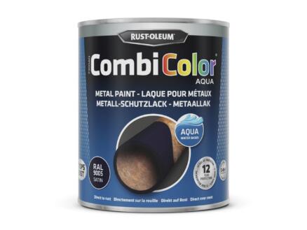  Rust-oleum CombiColor Aqua metaalverf zijdeglans 0,75l gitzwart
