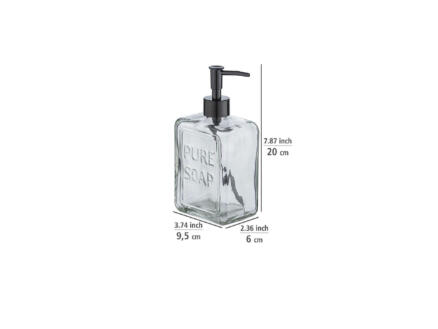 Wenko Pure zeepdispenser 550ml transparant
