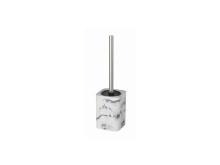 Wenko Desio brosse WC avec support Ã  poser blanc/gris marbre