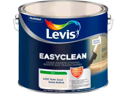  Levis EasyClean peinture murale rÃ©siste aux traces noires 2,5l sable raffinÃ©