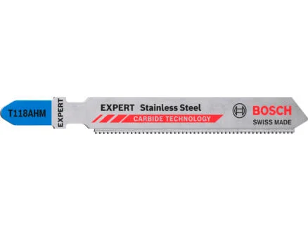 Bosch Expert Stainless Steel T118AHM lame de scie sauteuse 83mm mÃ©tal 3 piÃ¨ces