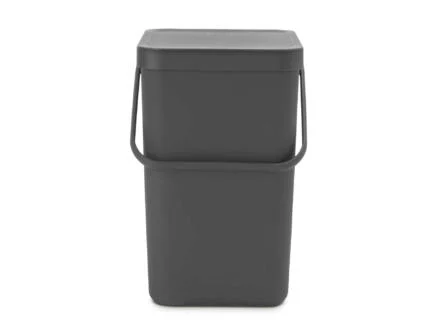 Brabantia Sort & Go vuilbak 25l donkergrijs