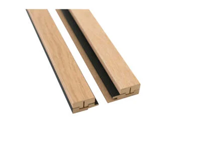 Latt afwerkprofiel set pepper oak/mat zwart