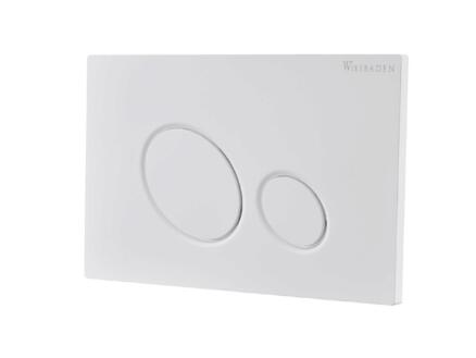 Aquatrends plaque de commande B10 mat blanc