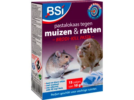 BSI Brodi Kill Generation Pat' pastalokaas tegen ratten en muizen 150g
