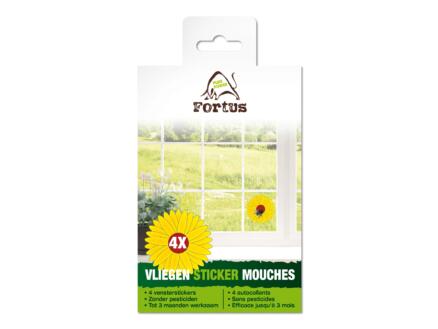 Fortus venstersticker transparant 6 stuks