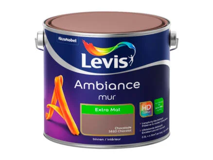  Levis Ambiance muurverf extra mat 2,5l chocolade