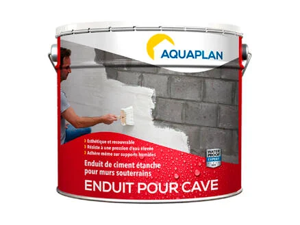 Aquaplan enduit pour cave 10kg blanc