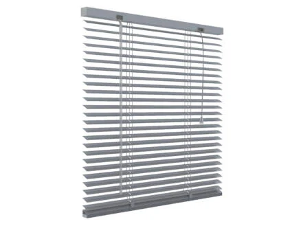 Decosol horizontale lamellen 221 25mm 220x180 cm zilver