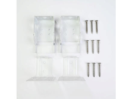 Decosol supports de suspension pour stores en bois 50mm blanc