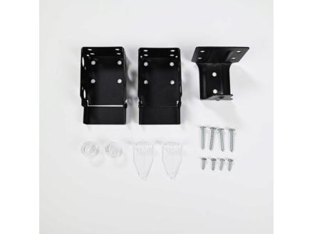 Decosol supports de suspension stores en aluminium 50mm noir