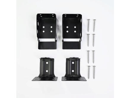 Decosol supports de suspension pour stores en bois 50mm noir