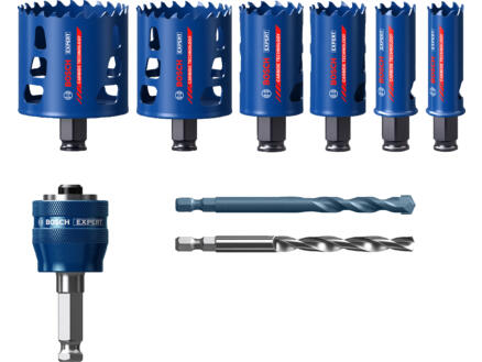 Bosch Professional Expert Power Change Tough Material gatzagenset hardmetaal 22/25/35/51/60/68 mm 9-delig