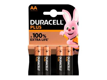  Duracell Pile Plus P1,5V AA 4 piÃ¨ces