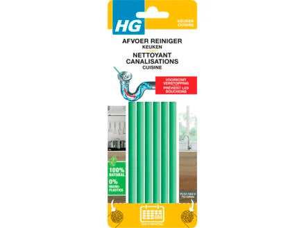 HG nettoyant canalisations baton 6 piÃ¨ces