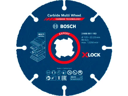  Bosch Professional X-Lock Expert Multi Wheel diamantschijf 125x22,23x2,4 mm