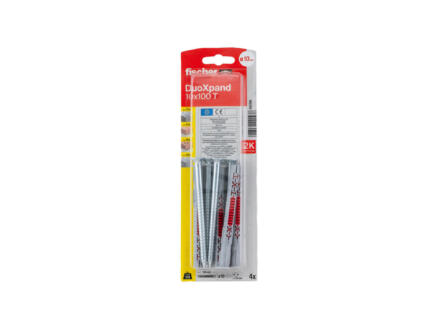 Fischer DuoXpand T cheville rallongÃ©e 10x100 mm avec vis 4 piÃ¨ces