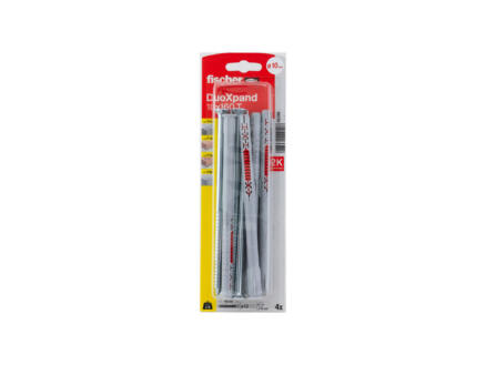 Fischer DuoXpand T cheville rallongÃ©e 10x160 mm avec vis 4 piÃ¨ces