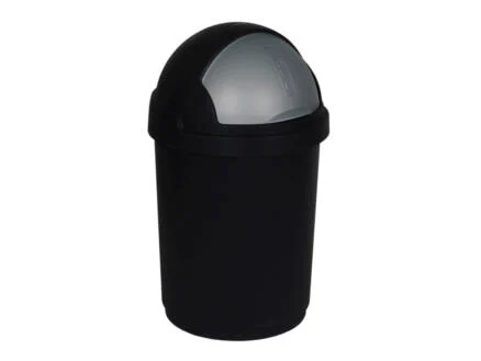 Curver Bullet Bin poubelle rÃ©tro 50l anthracite