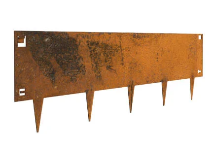 bordure 106x24 cm acier corten 5 piÃ¨ces
