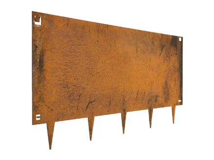 borderrand 106x40 cm cortenstaal 4 stuks