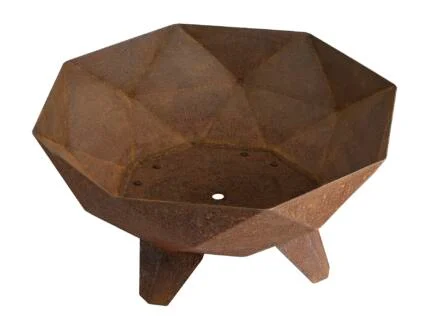 Bol de feu 60cm rouille