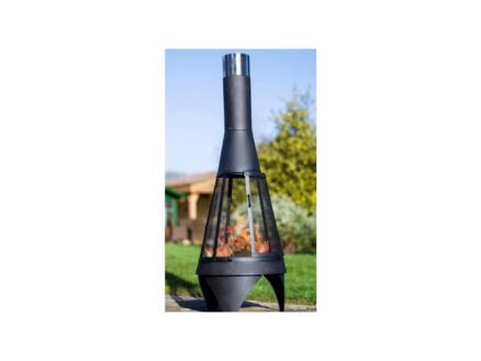 Buschbeck Colorado cheminée de terrasse 45cm noir