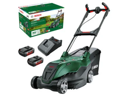 Bosch AdvancedRotak 36V-40-650 accu grasmaaier 36V Li-Ion 40cm + 2 accu's 2Ah + lader