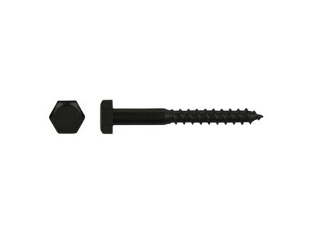 Pgb-fasteners tire-fond DIN571 6x30 mm noir 12 piÃ¨ces