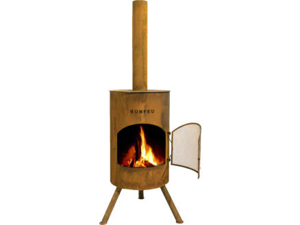 Bonfeu BonTon 40 cheminée de terrasse 40cm rouille