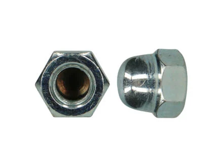 Pgb-fasteners zeskantdopmoer DIN1587 M8 zwart 6 stuks