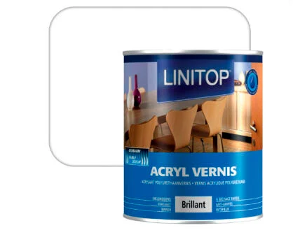 Linitop vernis acryl hoogglans 0,75l kleurloos