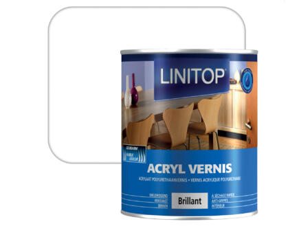  Linitop vernis acryl brillant 0,75l incolore