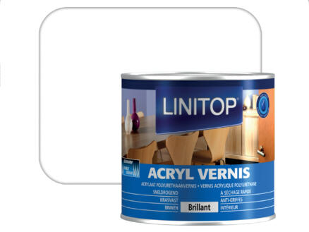  Linitop vernis acryl hoogglans 0,25l kleurloos