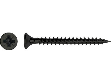  Pgb-fasteners vis pour bois agglomÃ©rÃ© TF-Z 4,5x20 mm noir 25 piÃ¨ces