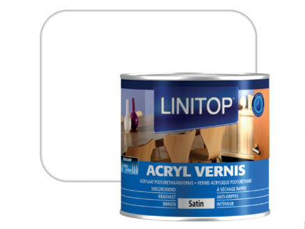  Linitop vernis acryl zijdeglans 0,25l kleurloos