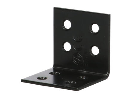  FG Wood Connectors Ã©querre de fixation 40x40x40x2,5 mm noir