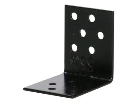  FG Wood Connectors Ã©querre de fixation 40x50x50x2,5 mm noir